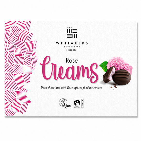 Whitakers Dark Chocolate Rose Fondant Creams 150g