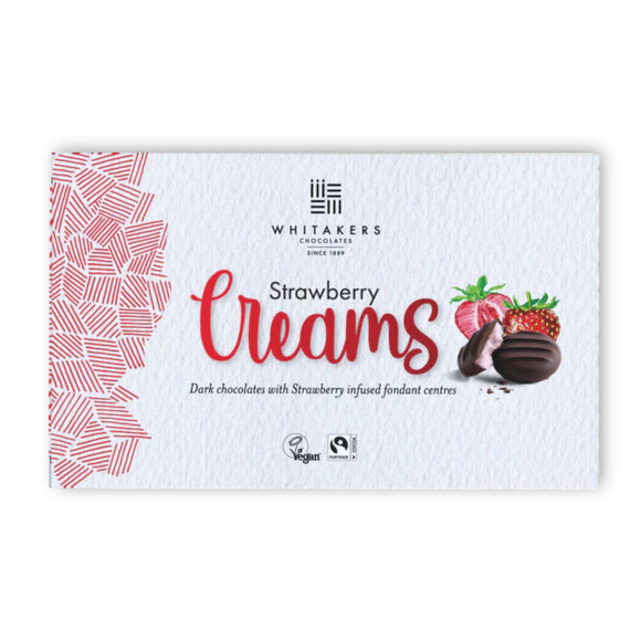 Whitakers Dark Chocolate Strawberry Fondant Creams 150g