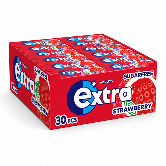 Wrigley's Extra Strawberry Sugar Free Chewing Gum