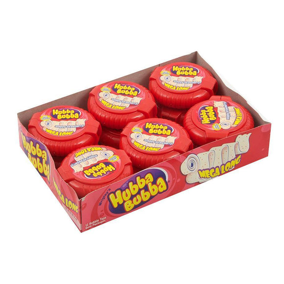 Wrigley's Hubba Bubba Snappy Strawberry Bubblegum Mega Long Tape 56g
