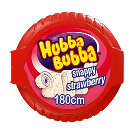 Wrigley's Hubba Bubba Snappy Strawberry Bubblegum Mega Long Tape 56g