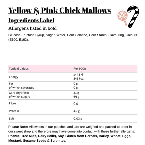 Yellow & Pink Chick Mallows