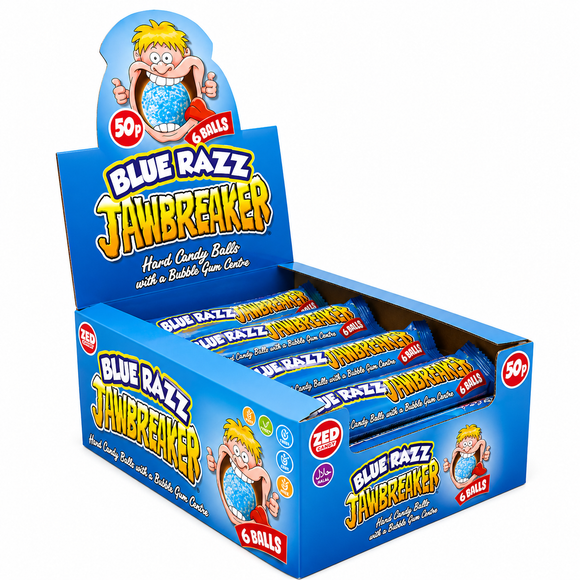 Zed Candy Blue Razz Jawbreaker 6 Ball Pack 49.5g