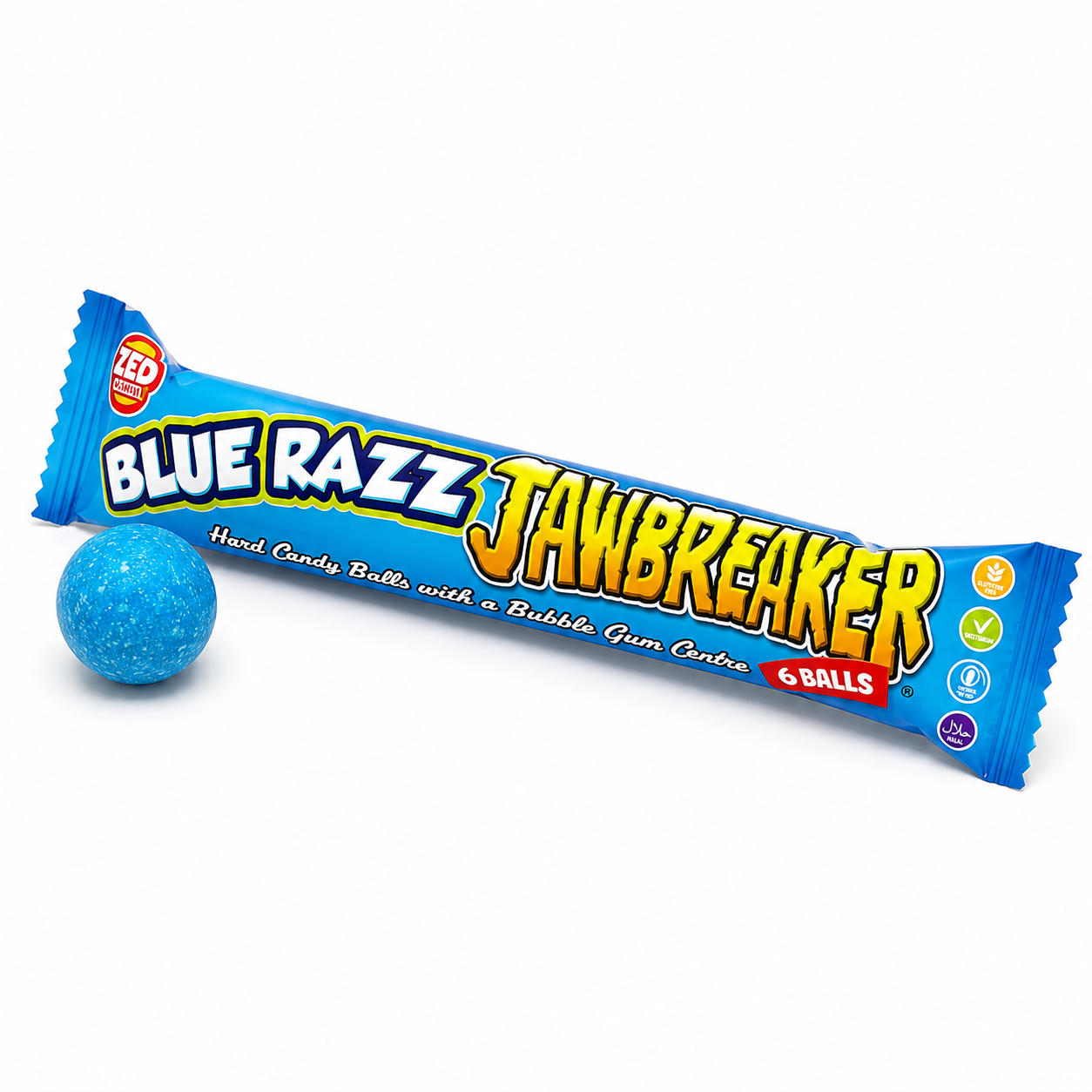 Zed Candy Sour Apple Jawbreaker 6 Ball Pack 49.5g