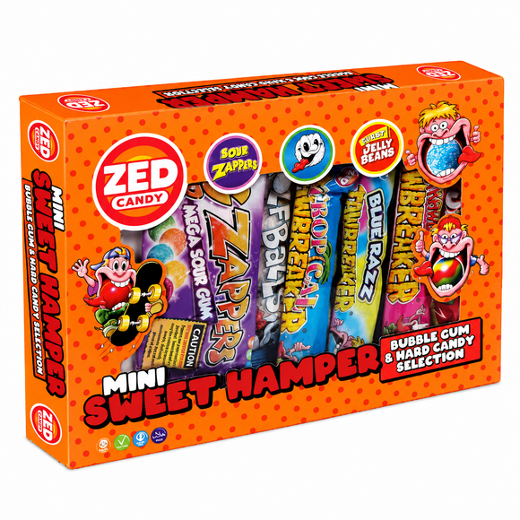 Zed Candy Mini Sweet Hamper (Orange, Green or Purple)
