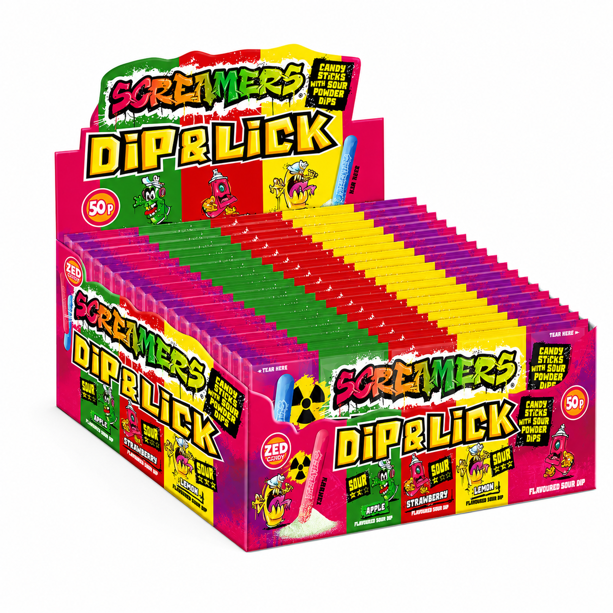 Zed Candy Screamers Dip & Lick 40g | Giant Bradley's Online Sweet Shop