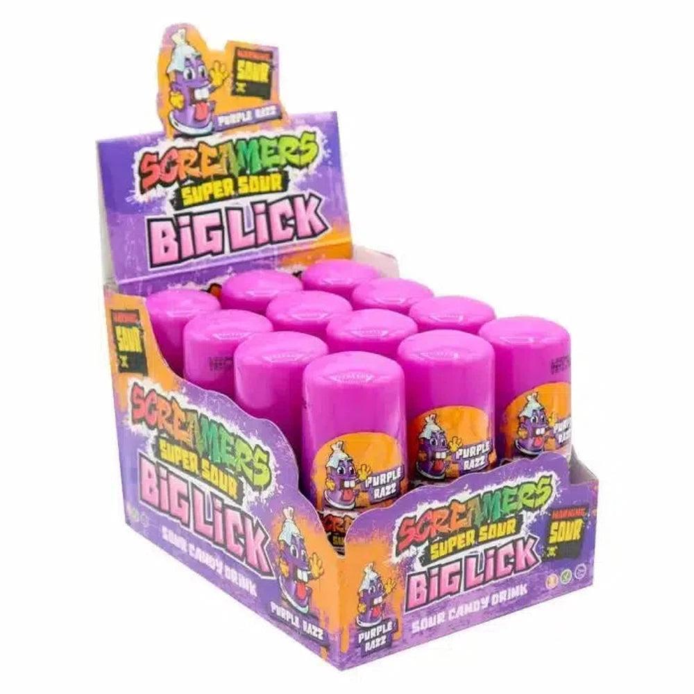 Zed Candy Screamers Purple Razz Big Lick 60ml - Giant Bradley's Online Sweet Shop