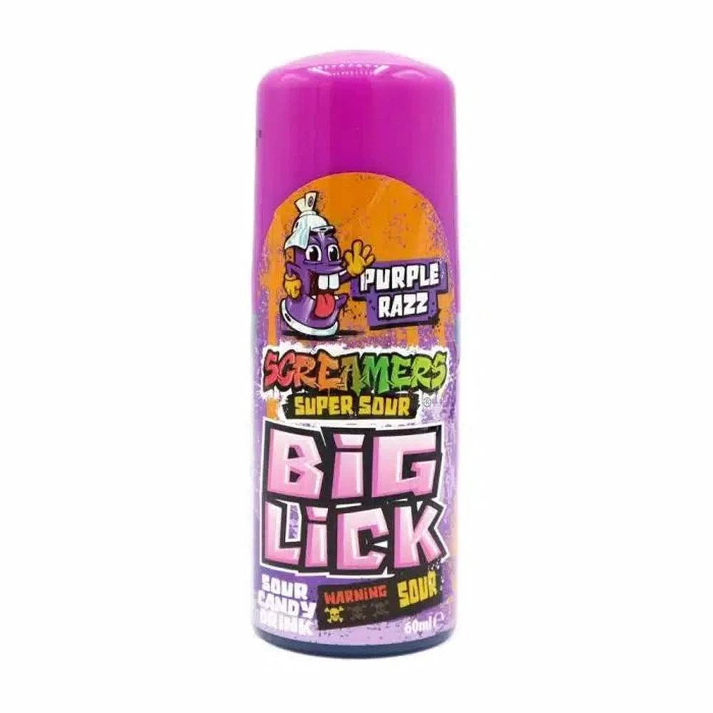 Zed Candy Screamers Purple Razz Big Lick 60ml - Giant Bradley's Online Sweet Shop
