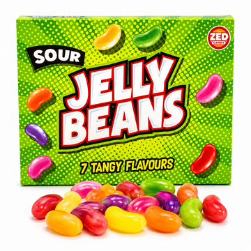 Zed Candy Sour Jelly Beans Box 120g