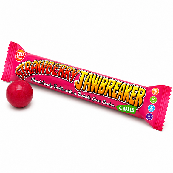 Zed Candy Strawberry Jawbreaker 6 Ball Pack 49.5g