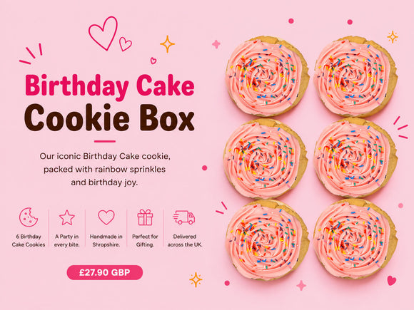 Birthday Cake Cookie 6 Box