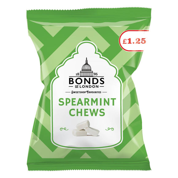 Bonds Spearmint Chews Bags 120g PMP