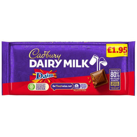 Cadbury Dairy Milk With Daim Chocolate Bar 120g PMP