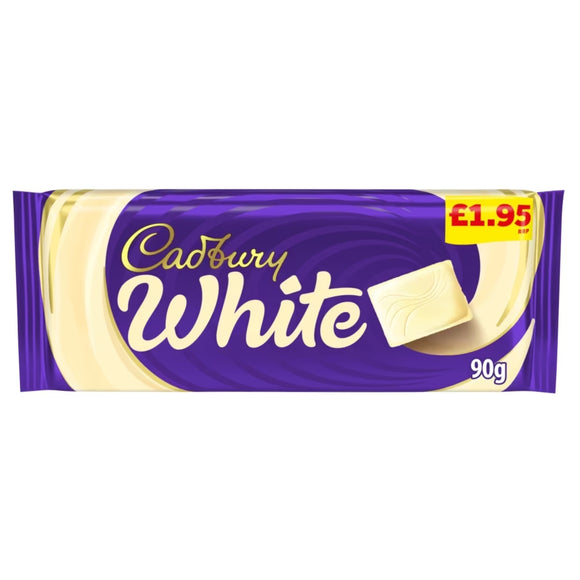 Cadbury White Chocolate Bar 90g PMP