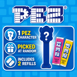Pez Random Single Character - 1 Dispenser 2 Refills 17g