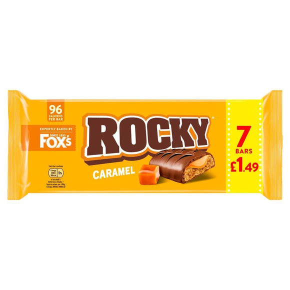 Fox's Rocky Caramel 7 x 19.5g (136.5g)