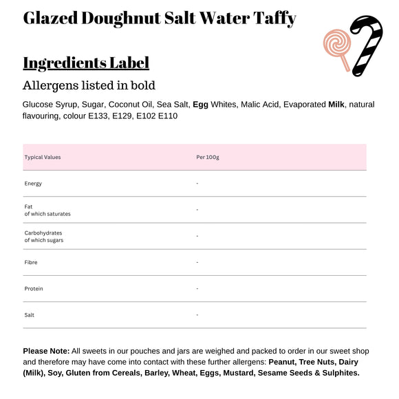 Glazed Doughnut Salt Water Taffy