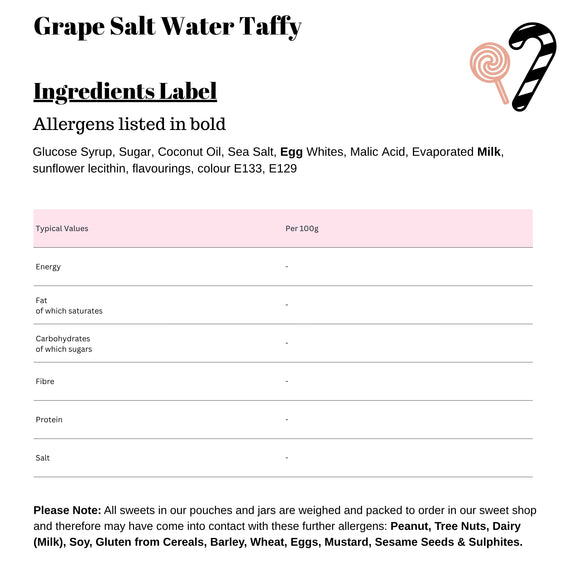 Grape Salt Water Taffy