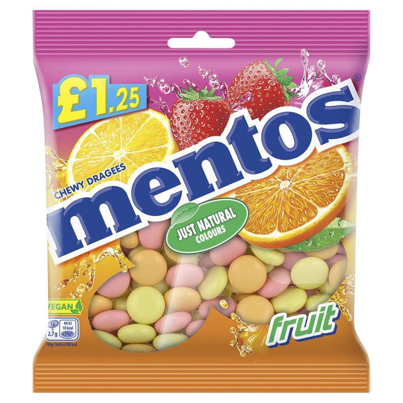 Mentos Chewy Dragees Fruit 135g PMP