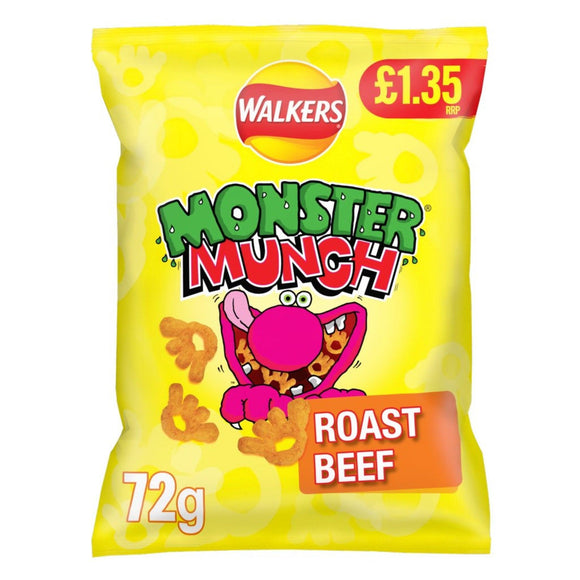 Monster Munch Roast Beef 72g PMP