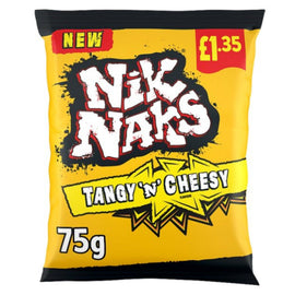 Nik Naks Tangy 'N' Cheesy Crisps 75g PMP