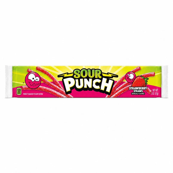 Sour Punch Strawberry Straws 57g