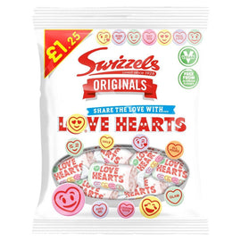 Swizzels Originals Love Hearts Bag 125g PMP