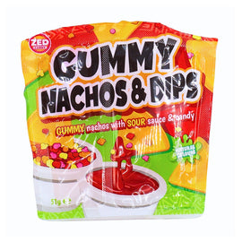 Zed Candy Gummy Nachos & Dips 51g