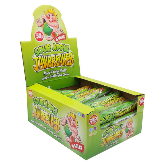 Zed Candy Sour Apple Jawbreaker 6 Ball Pack 49.5g